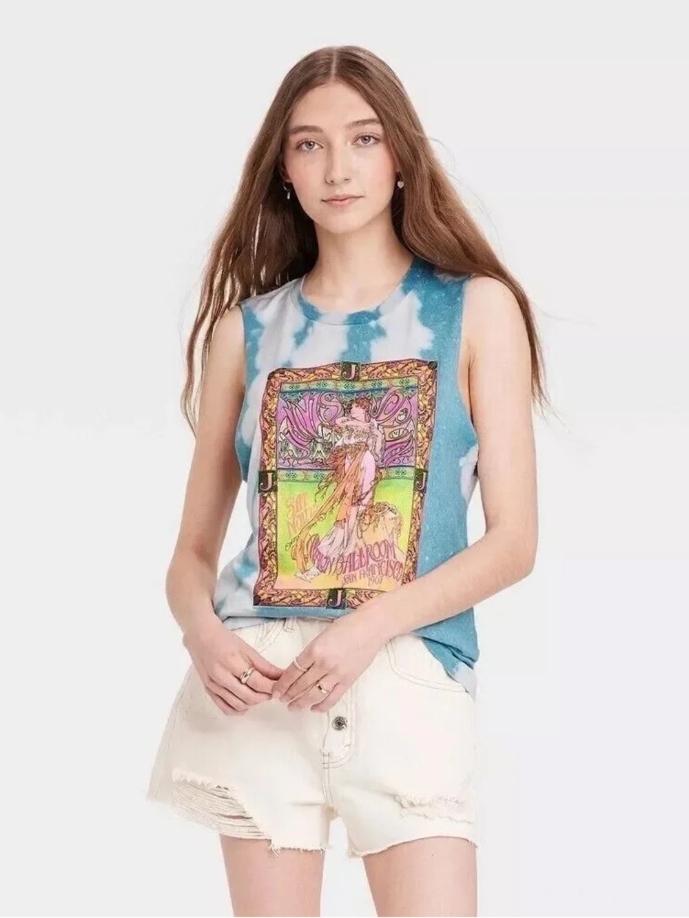 Janis Joplin Tie Dye Tank Top L